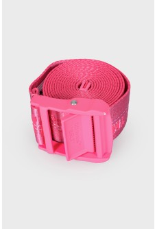 Pink textile belt