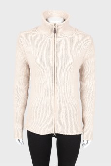 Cashmere zipper sweater