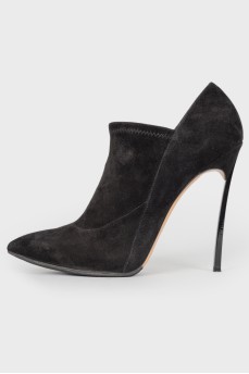 Suede stiletto heels