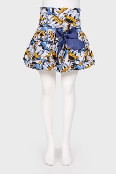 Children's skirt with print