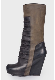 High wedge boots