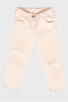 Children's pink jeans