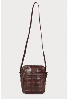 Men\'s leather bag on the strap