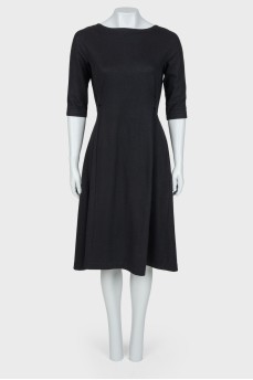 Woolen black dress