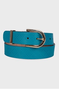 Turquoise leather belt
