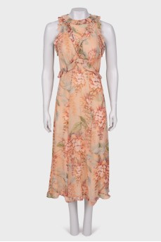 Midi Dress in Floral Print
