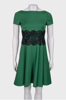 Green lace dress