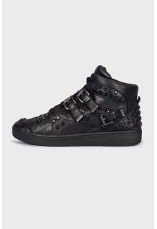 High top sneakers with studs
