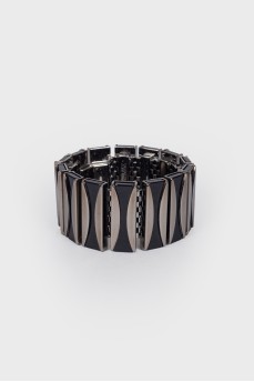 Two-tone metal bracelet