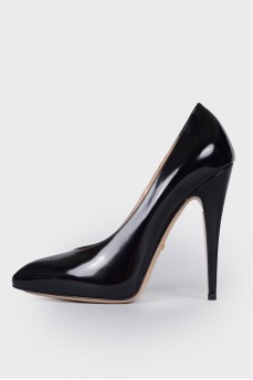 Leather dress heels