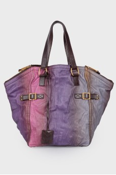 Multicolor bag with straps