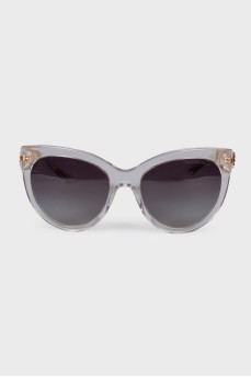 Sunglasses with transparent frames