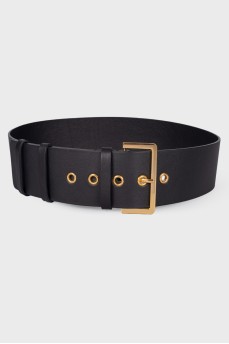 Belt with gold hardware
