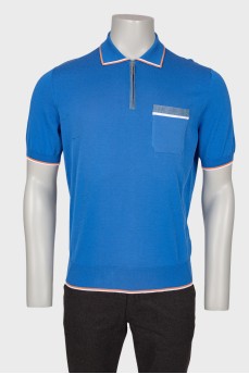 Men's polo T-shirt with stripes