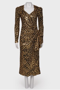 Leopard sequin dress