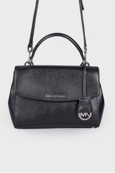 Black bag with keychain