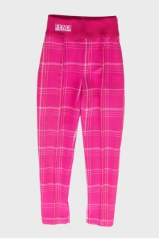 Pink Check Pants