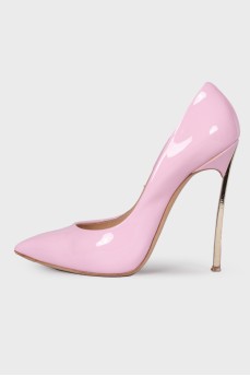 Pink heeled shoes