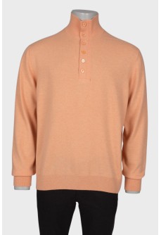 Men\'s cashmere orange sweater