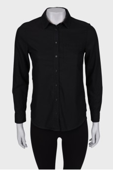Black shirt with chest pocket