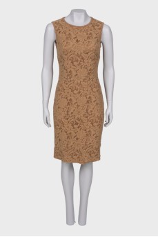 Light brown lace dress