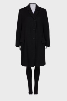 Cashmere black coat