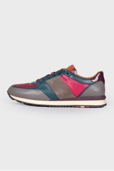 Leather sneakers multicolor