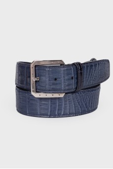 Men's crocodile leather belt