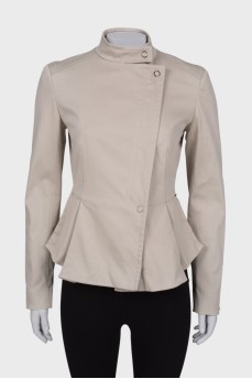 Fitted jacket with zip