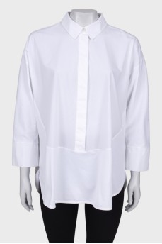 White blouse with button fastening