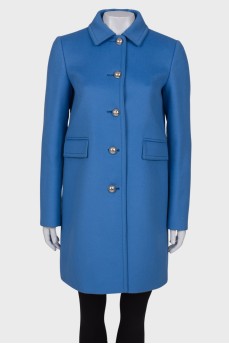 Wool blue coat
