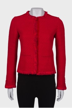Red jacket with fringe