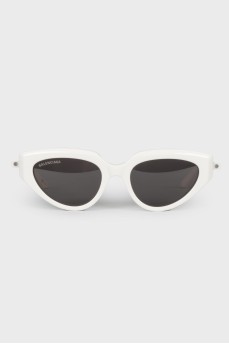 White frame sunglasses