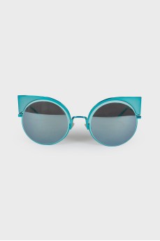 Turquoise shaped sunglasses