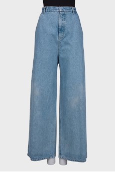 Blue palazzo jeans