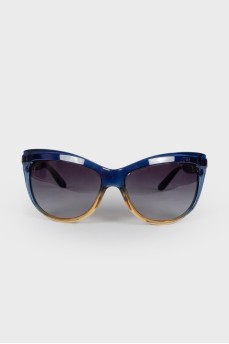 Blue and yellow sunglasses