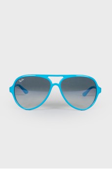 Blue frame sunglasses
