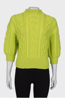 Lime wool sweater
