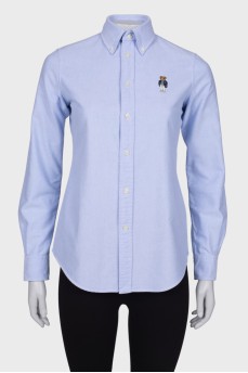 Light blue shirt with embroidery