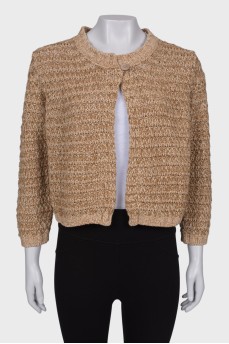 Knitted wool cardigan