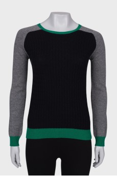 Combined color sweater