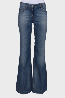 Blue flare jeans