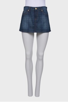Gg Web Monogram vintage mini skirt