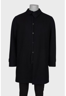 Men\'s black wool coat