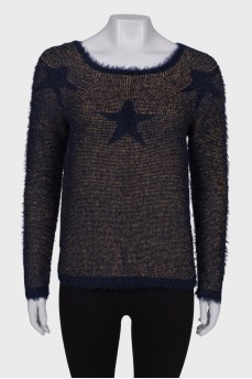 Golden sweater with stars