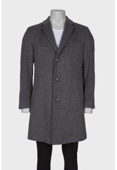 Men\'s gray wool coat