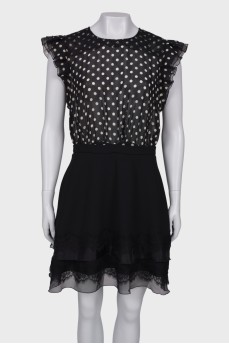 Slip dress with lace