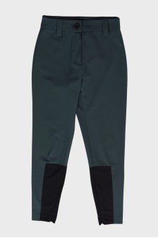 Classic trousers with black inserts