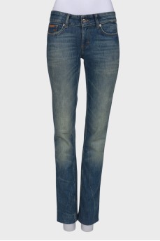 Vintage blue low rise jeans