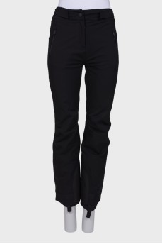 Insulated flared trousers